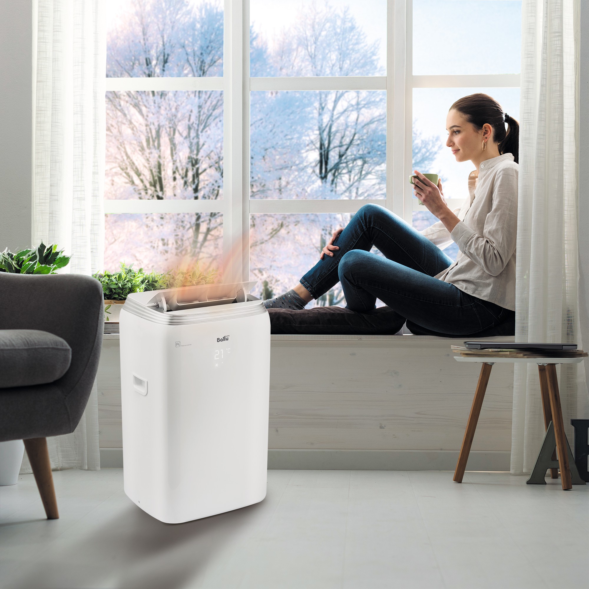 Кондиционер мобильный Ballu Platinum Comfort BPHS-11H — изображение 8